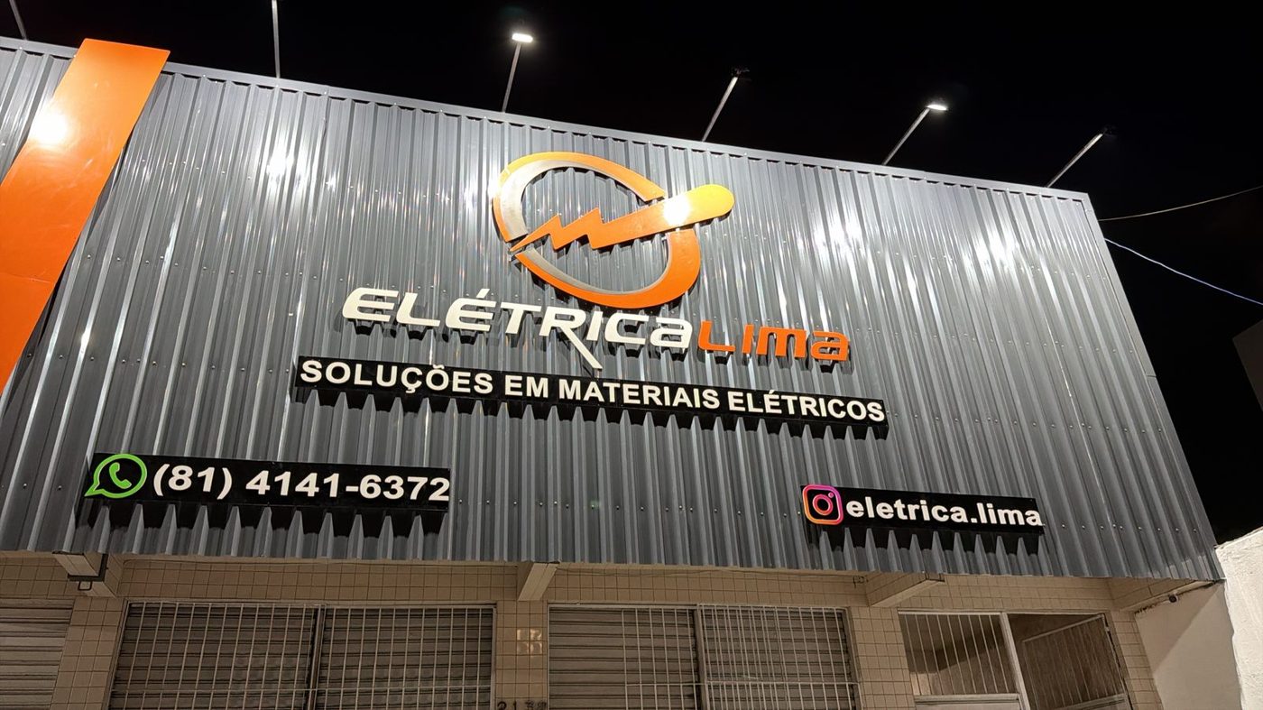 Fachada da Elétrica Lima, loja de material elétrico no Barro, Recife